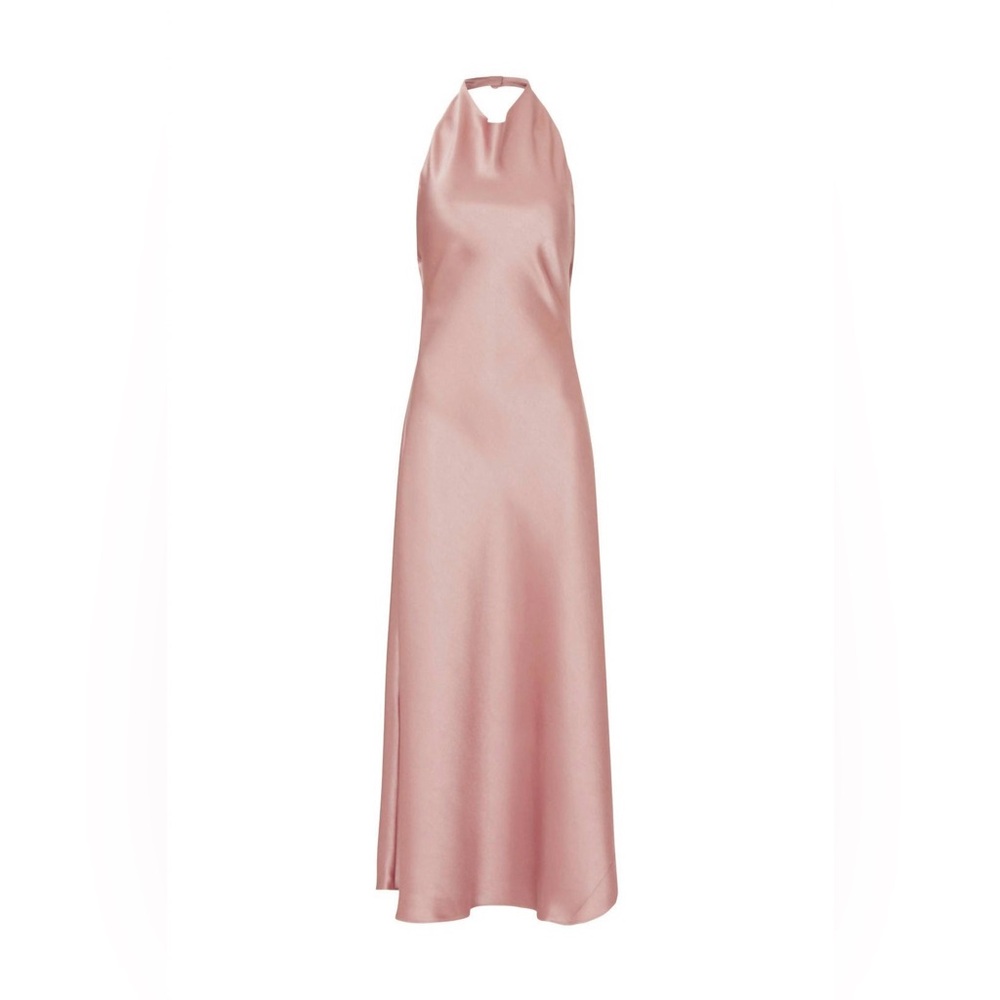 NWOT Vince Halterneck Maxi Dress with Pearl Closure and Open Back - Picture 7 of 15